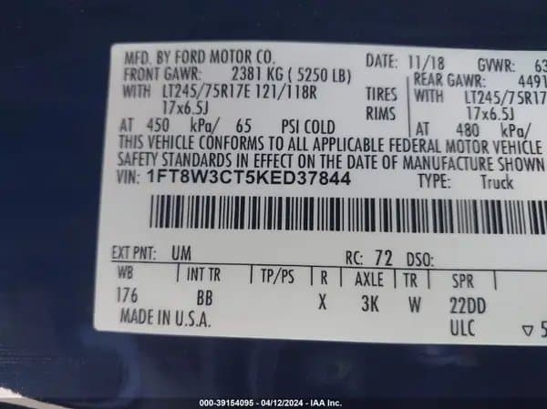 Ford F350 2019